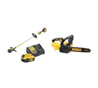 DEWALT - Coupe-Bordures Brushless XR 18V 5Ah Li-ION - DCM561P1-QW - Coupe Bordure sans Fil & Tronçonneuse Élagueuse Brushless XR 18V - DCM565N-XJ - Tronçonneuse sans Fil
