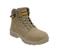 DEWALT Cranson Stone Bottes de travail de sécurité pour homme, 5 pouces en cuir nubuck, embout en acier, résistantes au glissement (Pierre, Système de taille de chaussures UK, Adulte, Homme, Numérique