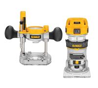 DEWALT D26204K 0.6cm Premium Plongée & Base Fixe Combi Routeur 900W 110V DEWD262