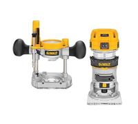 DEWALT D26204K 0.6cm Premium Plongée & Base Fixe Combi Routeur 900W 110V DEWD262