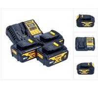 DeWalt DCB 1104 M3 Kit de démarrage sans fil 12 V / 18 V 3x batterie 4,0 Ah + chargeur DCB 1104
