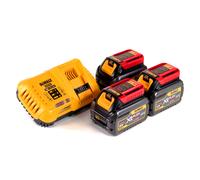 DeWalt DCB 118 T3 XR FLEXVOLT Chargeur + 3x Batteries rechargeables 6,0 Ah