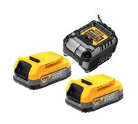 Pack énergie XR 18V (2x1.7 Ah) avec chargeur - DEWALT DCB1102E2-QW