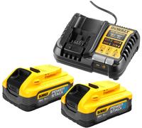 DeWALT DCB1104H2-QW PowerStack Kit batterie 18V (2x5,0Ah) + chargeur