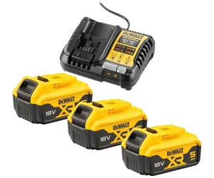 DeWALT DCB1104P3-QW Pack Chargeur DCB1104 + 3x DCB184 (18V/5,0Ah)