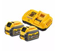 DeWALT DCB118T2-QW Kit De Démarrage Pour Batterie Li-ion FlexVolt 18 V / 54 V (2 Batteries De 6,0 Ah) + Chargeur