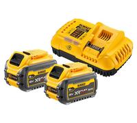 Pack 2 batteries FLEXVOLT 54V 6Ah + 1 chargeur en boite carton - DEWALT - DCB118T2