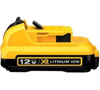 DeWalt DCB127-XJ Batterie 12V 2 Ah Li-Ion, Noir | Design compact et léger avec pratiquement aucune auto-décharge pour une productivité maximale et une réduction des temps