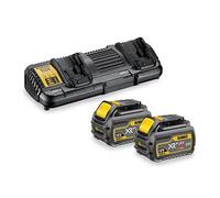 DeWalt DCB132T2 Set de démarrage 18V / 54V FlexVolt Li-Ion (2x batterie 6.0Ah) + chargeur double