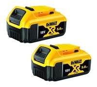 DEWALT DCB184 pack 2 batteries DCB184 18v 5Ah Li-ion XR