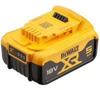 Batterie rechargeable DEWALT 18 V XR Li-Ion 5,0 Ah avec couvercle de protection pour automobile DCB184G