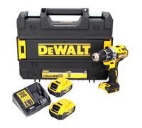 DeWalt DCD 791 P2 18 V Perceuse sans fil Brushless avec boîtier TSTAK-Box + 2 x Batteries DCB 184 5,0 Ah + Chargeur DCB 105