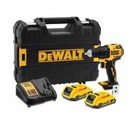 DeWALT DCD708D2T 18V LI -ion Battery Vis Drill Set (2x 2.0h) Dans TSTAK - Carbon Sans Balais