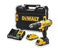 DeWalt DCD776D2T-QW - Marteau perforateur XR 18V 13mm 42Nm avec 2 batteries Li-Ion 2Ah et boîtier TSTAK Argent
