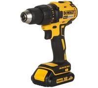 DeWalt Dcd777D2T Perceuse démarreur avec 2 batteries lithium 18 V 2,0 Ah Brushless LED Gris