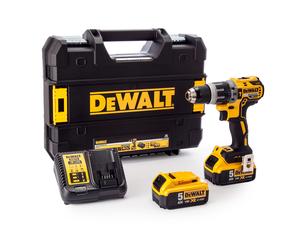 DeWALT DCD796P2-QW Kit Perceuse-visseuse À Percussion Sans Fil 18 V Li-ion XR (2 Batteries De 5,0 Ah) Dans Un Coffret - Sans Balais