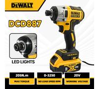 Dewalt DCD887 tournevis à percussion sans fil sans brosse forte batterie 20V outil électrique Pas de batterie