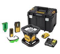 DeWalt - Niveau laser rotatif double pente intérieur/extérieur XR 18V 2Ah Li-Ion - faisceau vert - 1 batterie - coffret TSTAK - DCE079D1G-QW