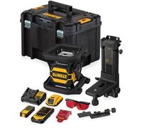 DeWALT DCE080D1RS 18V Ensemble De Laser Rotatif Incl. Récepteur Dans Une Mallette - Rouge - 30m - IP67