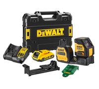 DeWALT DCE088D1G18-QW Kit Laser À Lignes Croisées Autonivelant À Batterie Li-ion XR 12 V / 18 V (1 Batterie 2,0 Ah) Dans Un Coffret TSTAK - Vert
