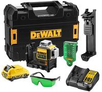 DeWalt Laser multiligne XR 10,8V 3x 360° vert 1x 2,0Ah + chargeur XR