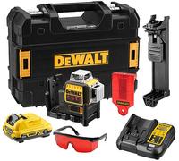 DeWALT DCE089D1R-QW Niveau laser multilignes 3x360° (1x2,0Ah/10,8V 30/60m)