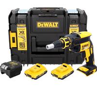 DeWalt DCF 620 D2T Visseuse pour cloisons sèches sans fil 18 V 30 Nm Brushless + 2x batterie 2,0 Ah + chargeur + TSTAK