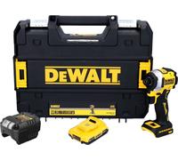 DeWalt DCF 850 D1T Clé à choc sans fil 18 V 205 Nm 1/4'' Brushless + 1x batterie 2,0 Ah + chargeur + TSTAK