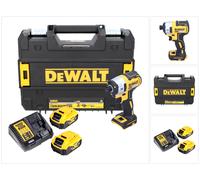 DeWalt DCF 887 P2 Visseuse à Chocs sans fil 18 V brushless avec Mandrin de 1/4" + Boîtier TStak + 2x Batteries 5 Ah + Chargeur DCB 115