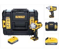 DeWalt DCF 892 NT Clé à choc sans fil 18 V 813 Nm 1/2'' Brushless + 1x batterie Powerstack 5,0 Ah + TSTAK - sans chargeur