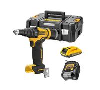 Dewalt DCF403D1-QW Riveteuse sans fil 18 V 2.4-4.8mm - 1X2.0Ah Batterie + chargeur en T-STAK