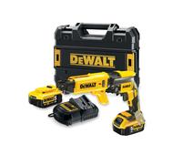 DeWALT DCF620P2K - Visseuse Plaques De Plâtre - Set D'outils À Batteries 18V(2x Batterie 5.0Ah) Dans TSTAK - Moteur Sans Charbon