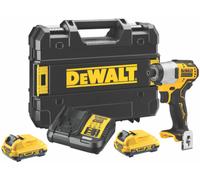 DeWALT DCF801D2-QW chocs compacte 1/4"/163Nm XR (12V/2x2,0Ah) Tstak