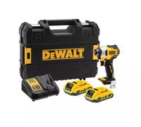 DeWALT DCF809D2T hocs sans fil 18V 2Ah - 1/4"" - Brushless (sans charbon) avec coffret TSTAK