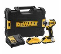 Dewalt DCF809L2T 18V Battery Battle Battle Twurness Set (2x 3.0h Battery) + Charger Dans Le Cas Où