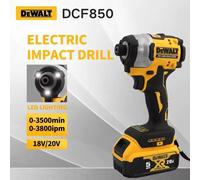 DEWALT DCF850 pilote d'impact pilote électrique 20V sans brosse sans fil 3250 tr/min tournevis outils à couple élevé outils électriques 1battery 1dcf850