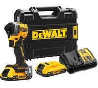 DEWALT Visseuse à chocs compacte XR 18 V Brushless DCF850D2T-QW – 2x 2Ah, chargeur, coffret
