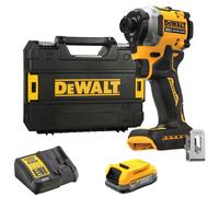 DeWALT DCF850E1T-QW - 18V Li-ion XR Ultra Compact Visseuse À Percussion (1x Batterie PowerStack) - 3 Vitesses Dans TSTAK