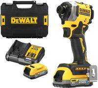 DeWalt Visseuse à chocs DCF850E2T 1/4" 18V 208Nm 2x1,7Ah PowerStack Tstak