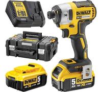 DeWALT DCF887P2-QW clé pneumatique 1/4" 3250 tr/min 205 N·m Noir, Jaune 18 V