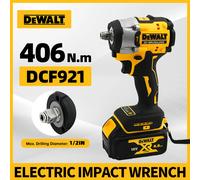 Dewalt DCF921 hocs électrique sans fil sans brosse couple élevé lumière LED 406N.m outil électrique professionnel léger Pas de batterie
