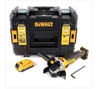 DeWalt DCG 405 18 V 125 mm Meuleuse sans fil Brushless avec boîtier TStak + 1x Batterie 2 Ah - sans Chargeur