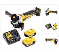 DeWalt DCG 405 M2 Meuleuse d'angle sans fil 18V 125mm Brushless + 2x batterie 4,0Ah + chargeur
