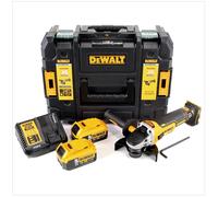 DeWalt DCG 405 P2 18 V 125 mm Meuleuse sans fil Brushless avec boîtier TStak + 2x Batteries 5 Ah + Chargeur