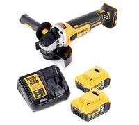 DeWalt DCG 405 P2 Meuleuse d'angle sans fil 18V 125mm Brushless + 2x Batteries 5,0Ah + Chargeur