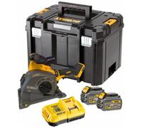 DeWalt Rouleuse sans billes DCG200T2-QW – 2x125 mm, 2x Flexvolt 18/54V 6Ah, Tstak VI Jaune