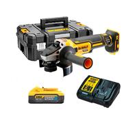 Dewalt DCG405H1T-QW Set meuleuse dangle Li-Ion 18V XR (1 x batterie Powerstack 5.0Ah) dans TSTAK - 125mm - moteur brushless