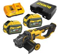DeWalt Meuleuse 230 mm DCG460X2-QW XR FLEXVOLT 54V 3Ah Li-Ion Brushless – 2 batteries, coffret