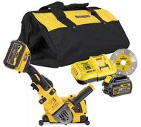 DeWALT DCG4610T2 Kit (DCG414+DWE46225+2x6,0Ah+DCB118+Sac de transport)