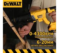 DEWALT DCH263 - marteau sans fil sans balais, 2026 V, poignée SDS en D, marteau électrique rotatif, perceuse murale en béton, outils électriques DCH263